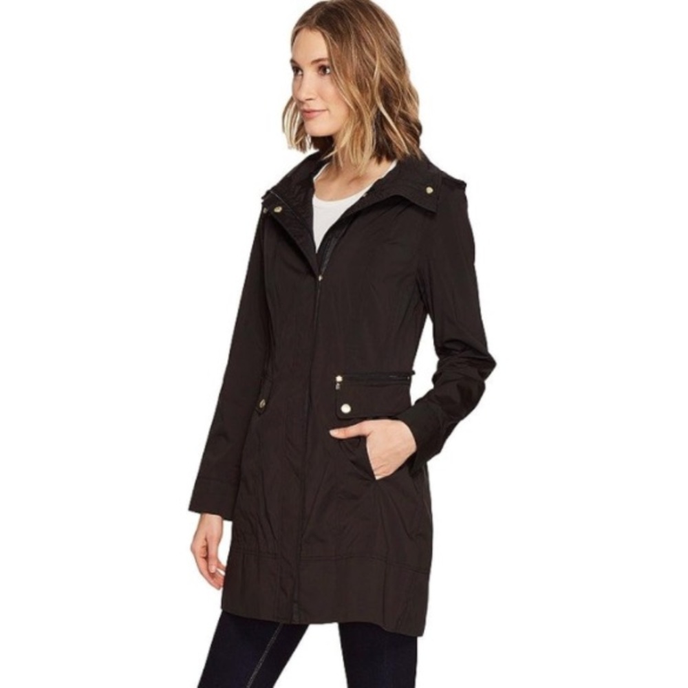 Cole Haan Women's Signature Hooded Rain Jacket Size M